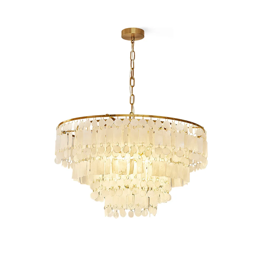 High-Grade Capiz Shell Chandelier Exceptional