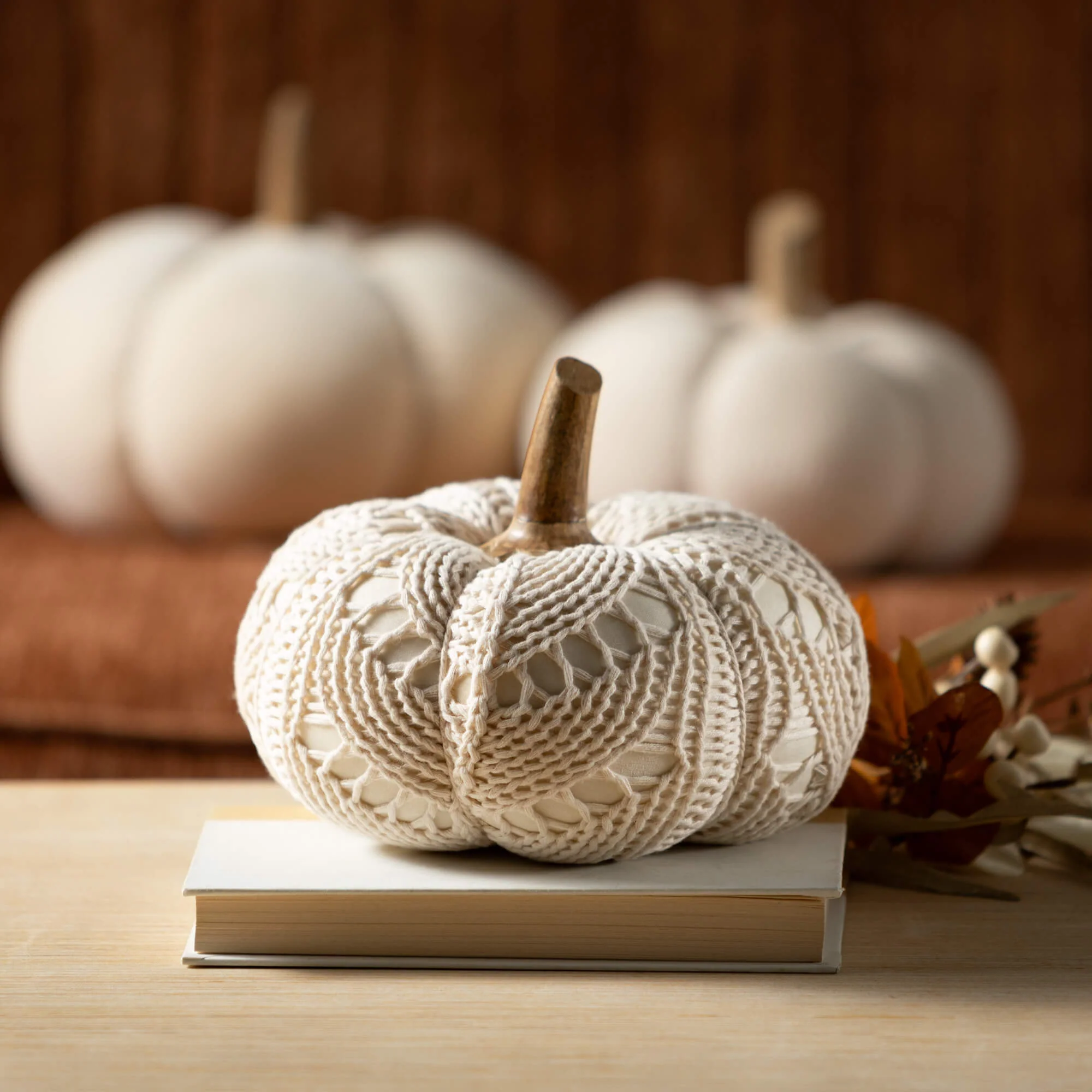 First-Class Cream Plush Pumpkins Prestigious