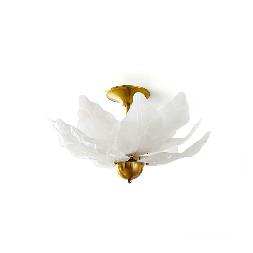Original Design Leaf Glass Ceiling Lamp Durable