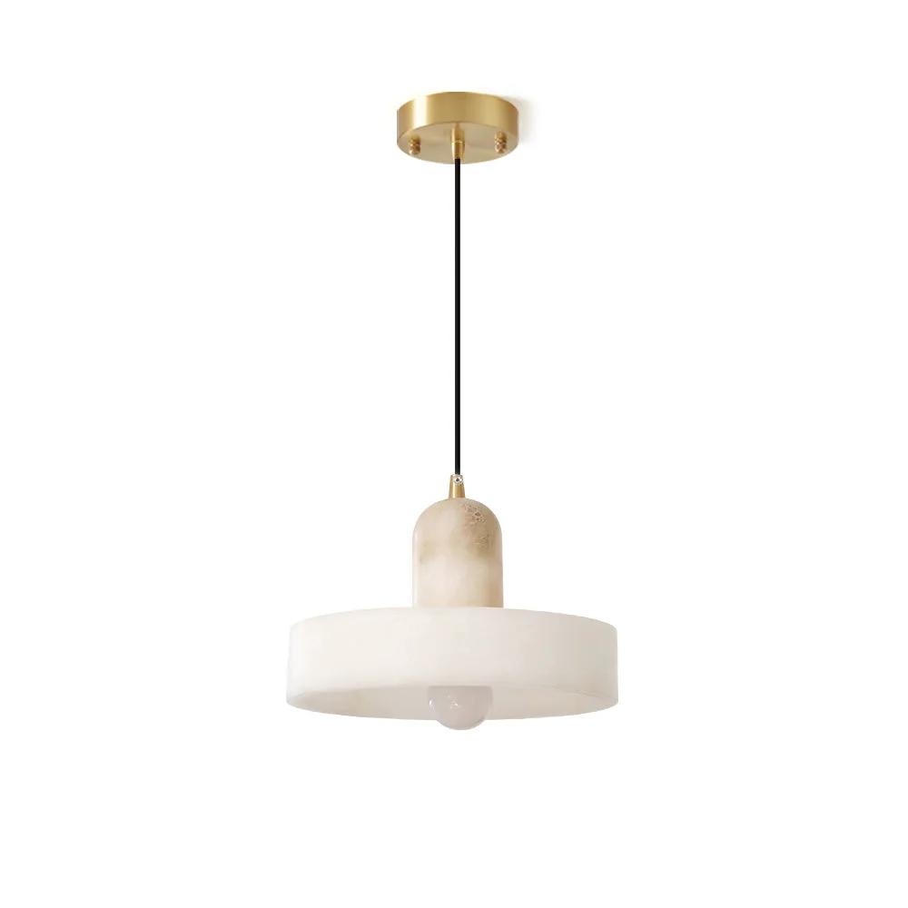 Premium Material Disc Orb Alabaster Pendant Lamp Recyclable
