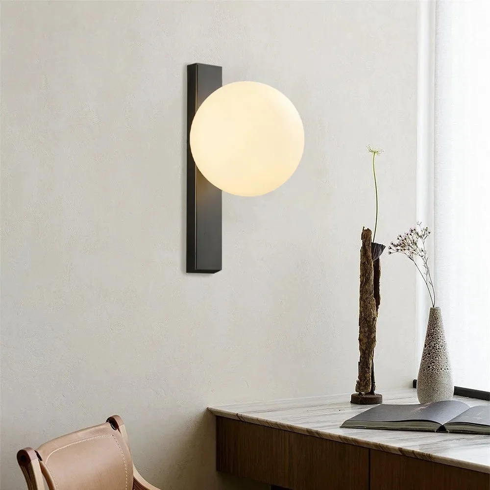 Next-Generation Minimalist Simple White Ball Wall Light Prestigious