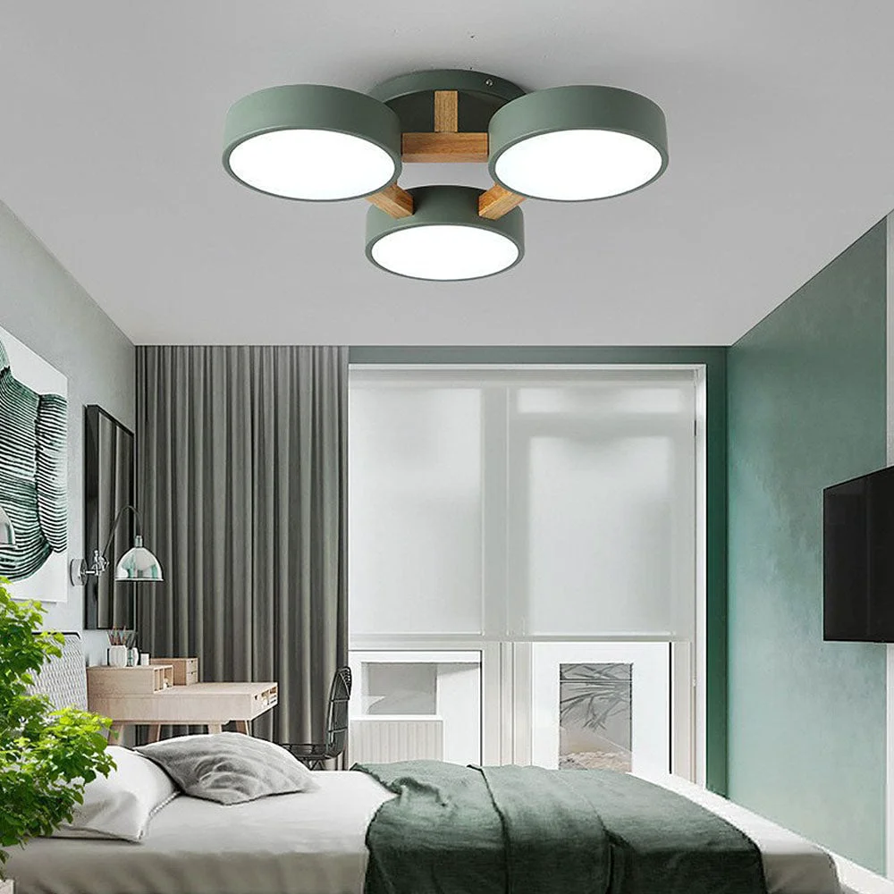 Lightweight Contemporary Acrylic Multi-Heads Ceiling Light Natural