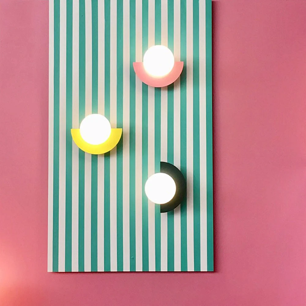 Easy-to-Use Creative Irregular Colorful Wall Sconce Solid