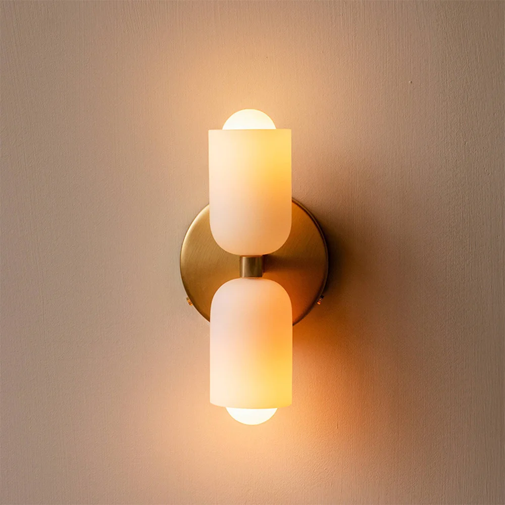 Reusable Creamy Double Head Plug-in Wall Light Green