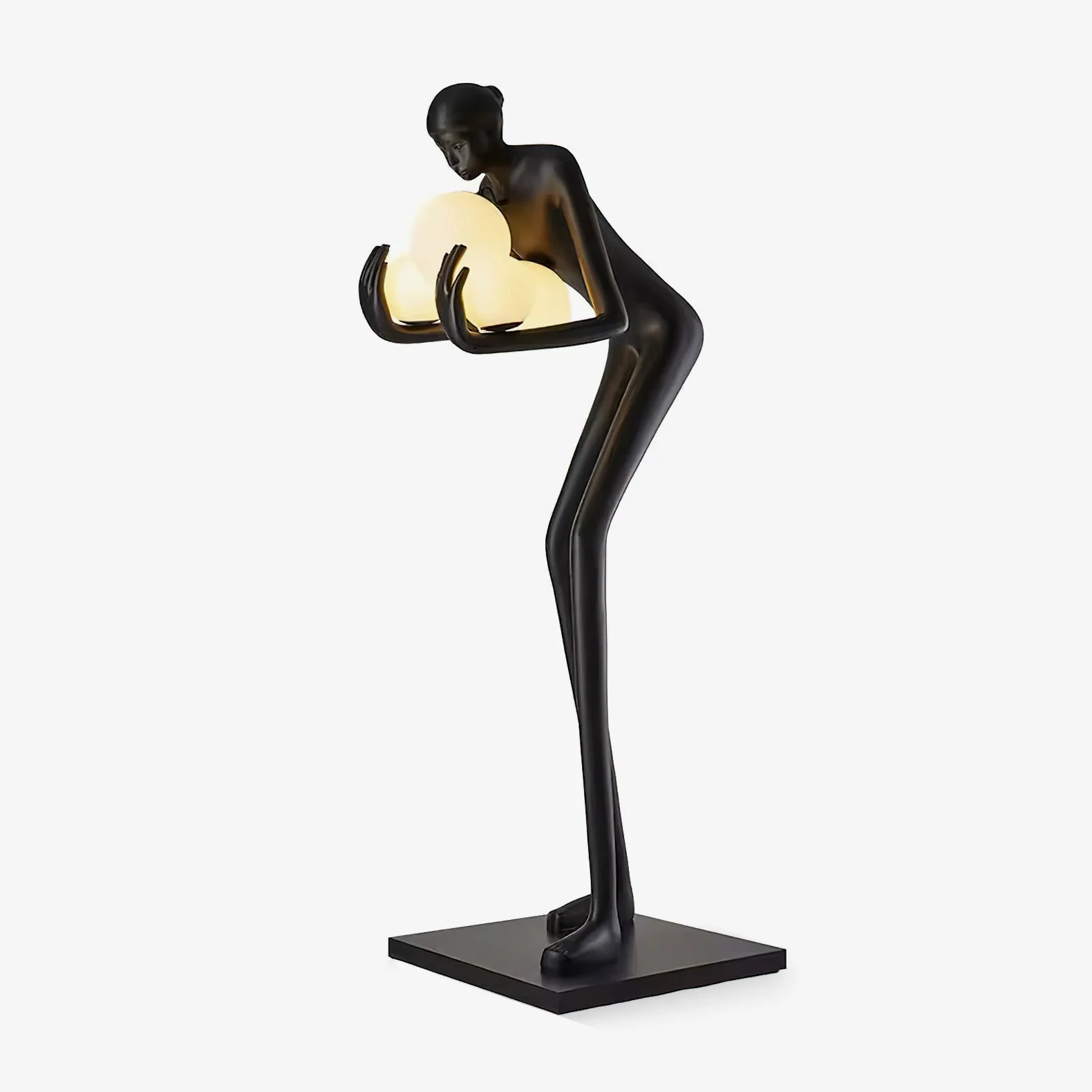 Responsible Embrace of Light Sculpture Floor Lamp Unique