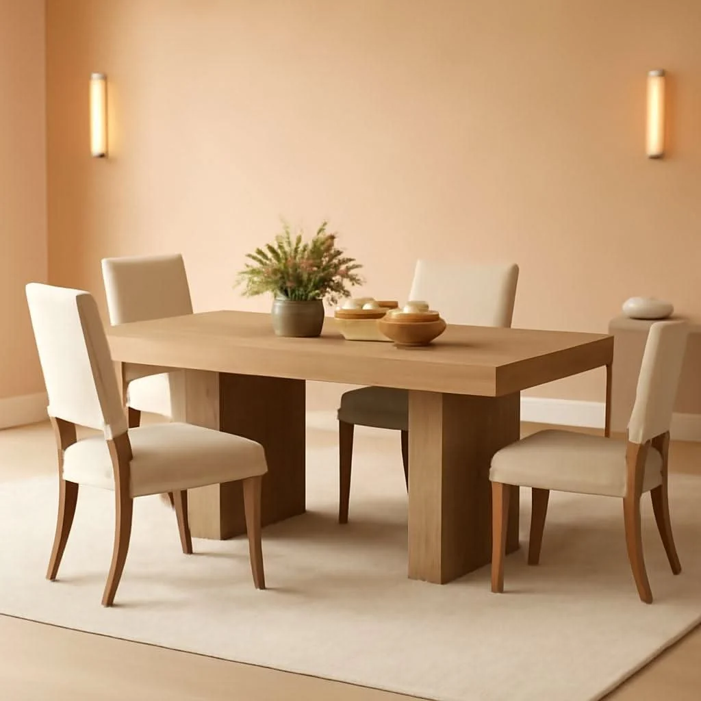Proven 55 Inch Yellow Dining Table For Kitchen And Dining Refined