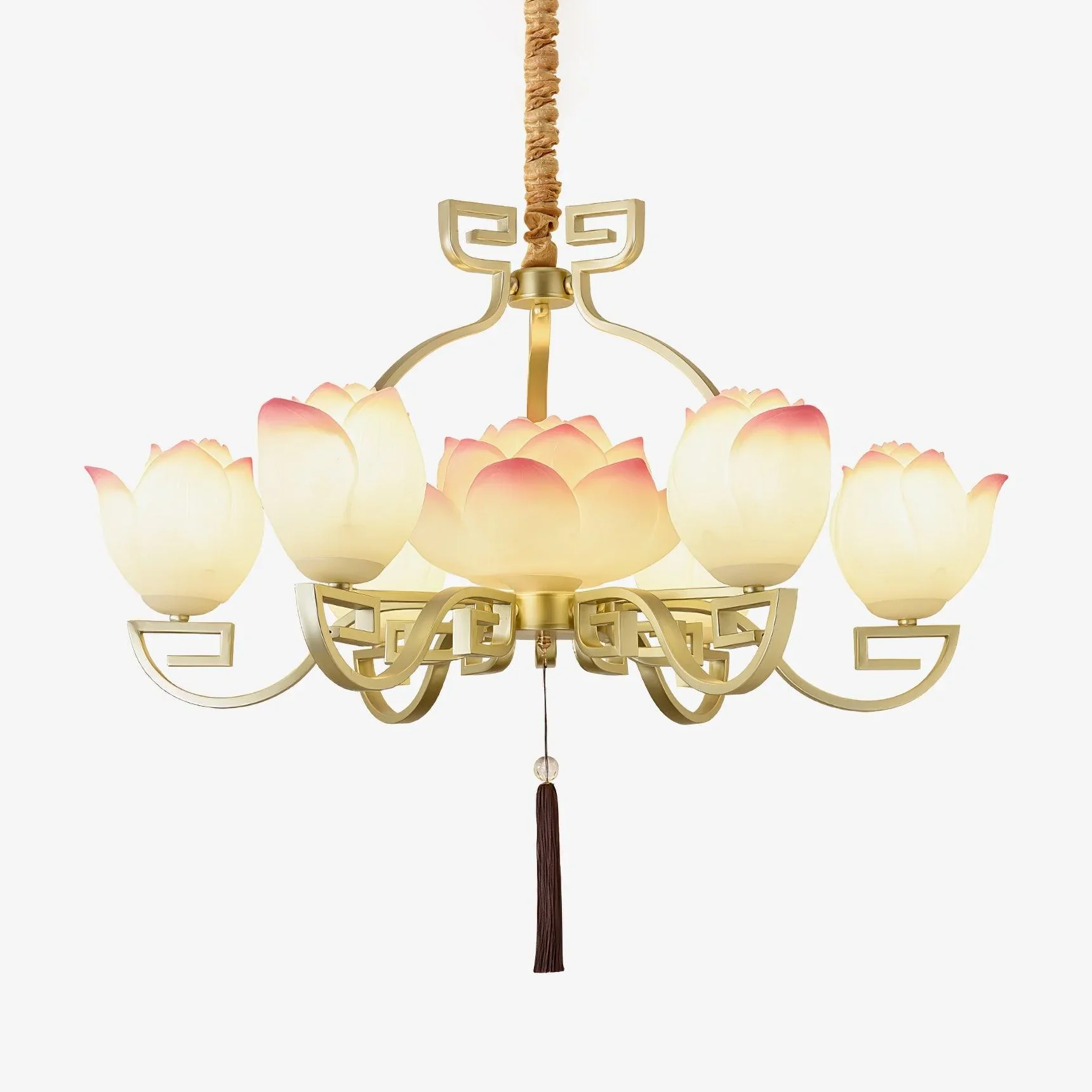 Artisan Traditional lotus chandelier Original Design