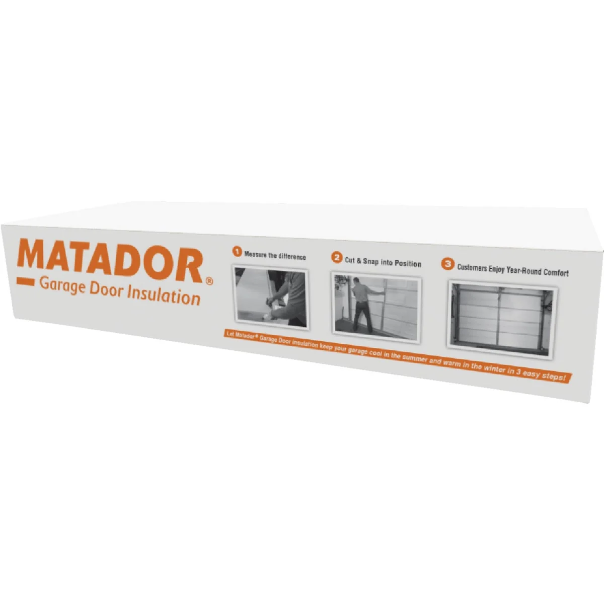 First-Class Matador Universal 7 Ft. Steel Garage Door Insulation Kit 8 Piece Eco-Friendly