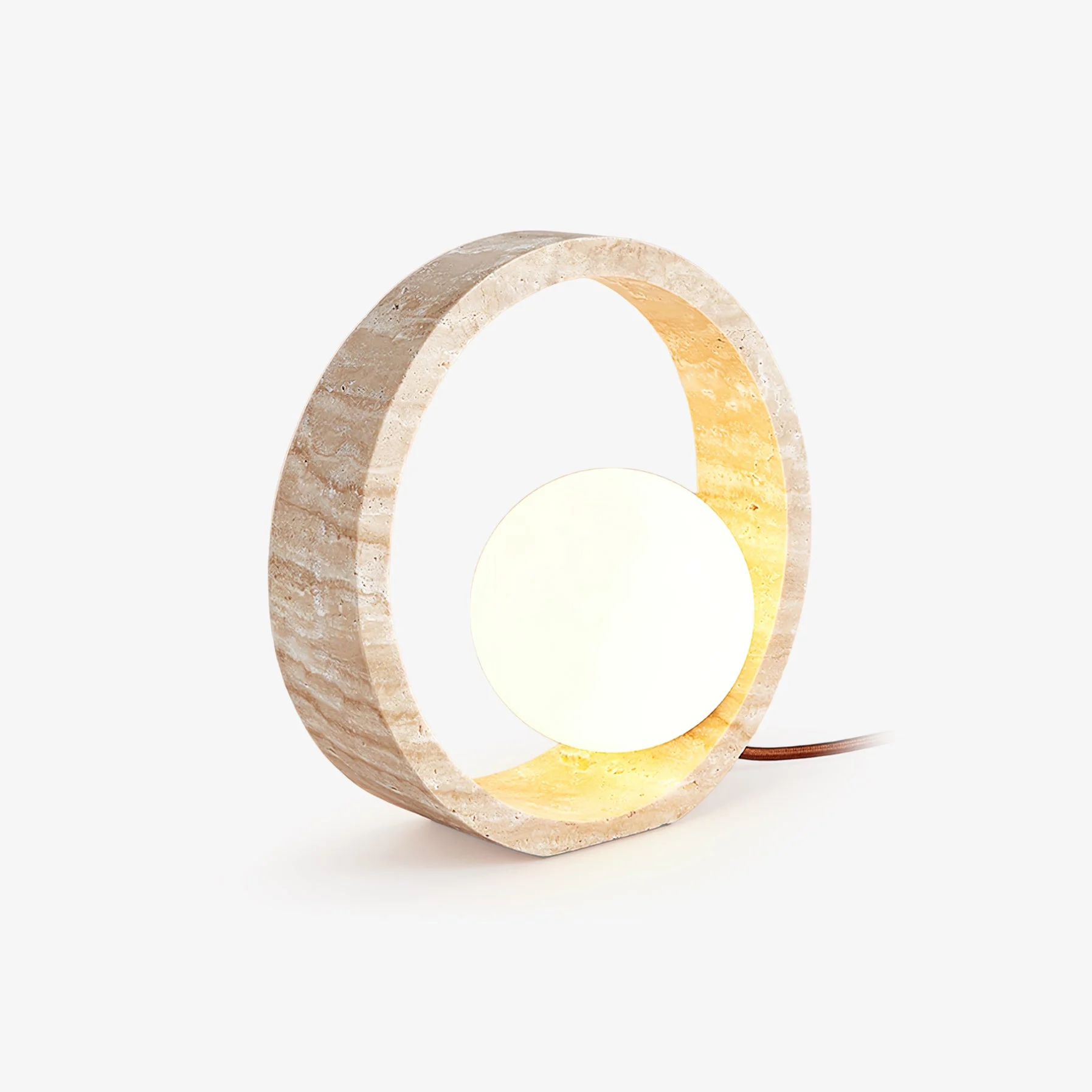 First-Class Q Circle Table Lamp Practical