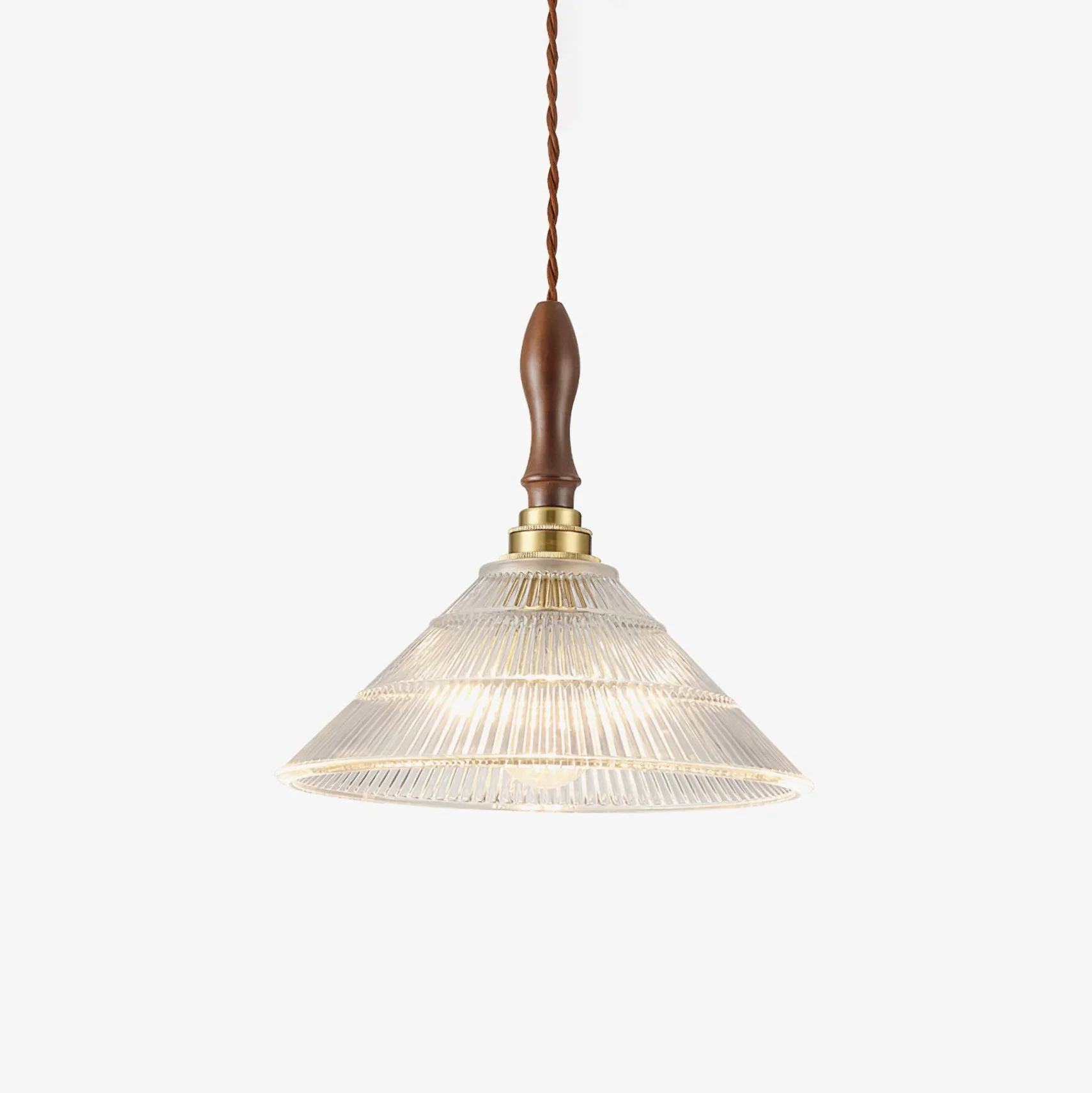 Organic Vintage Ripple Pendant Lamp Minimalist