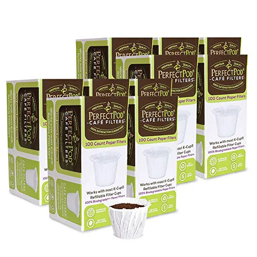 Comfortable Café Filters Paper Liners for Reusable K 1000 Count Recyclable