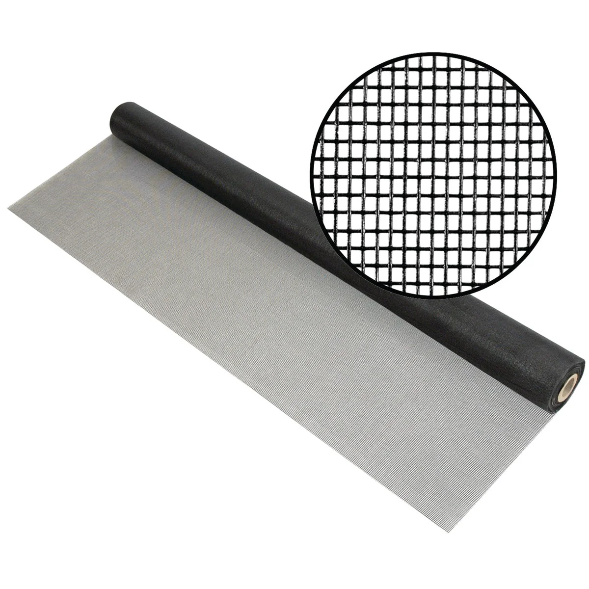 Organic Phifer 84 In. x 100 Ft. Charcoal Fiberglass Pool Screen Relaxed
