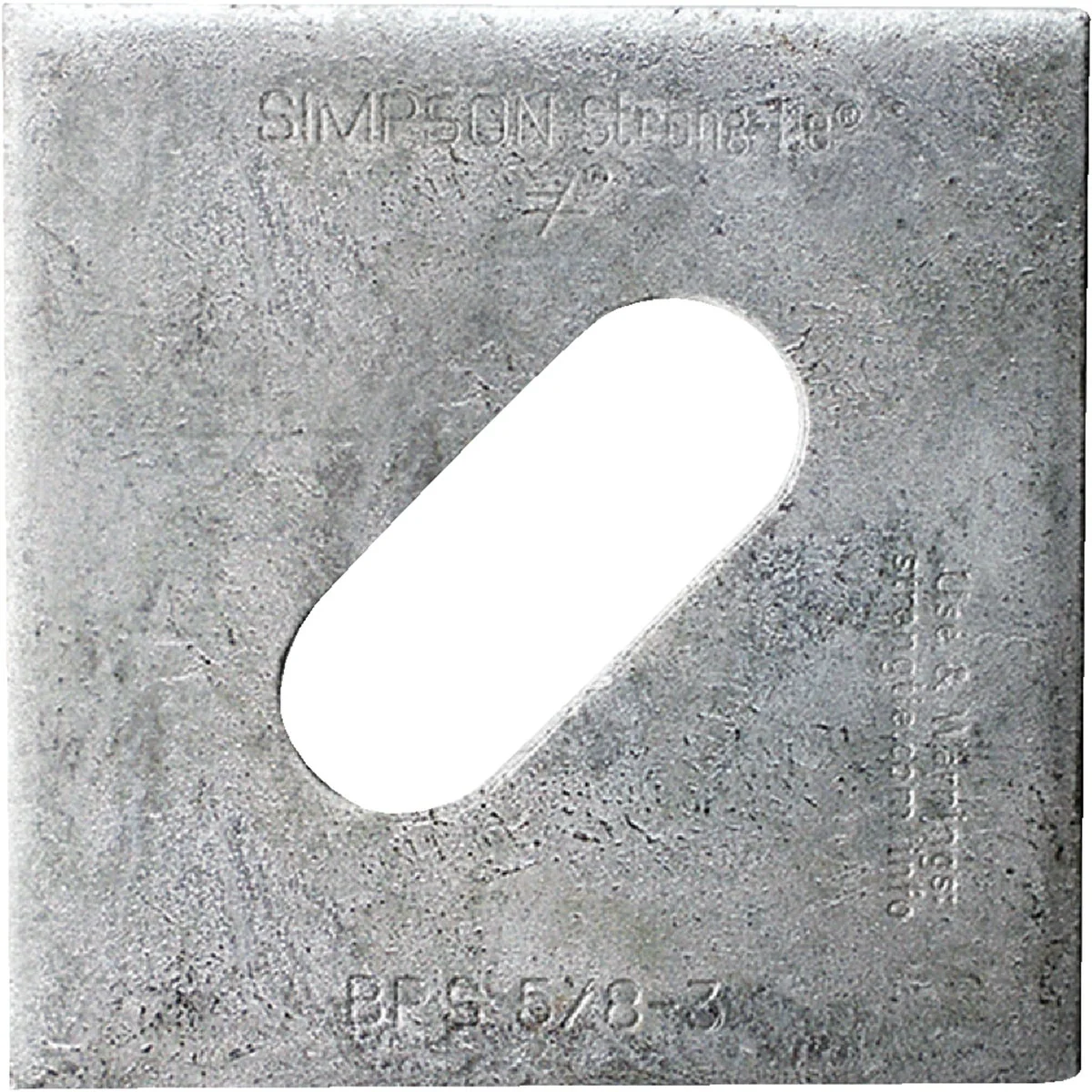 Sustainable Simpson Strong Tie 5 8in. x 3in. Slotted Hot Dipped Galvanized Bearing Plate Contemporary