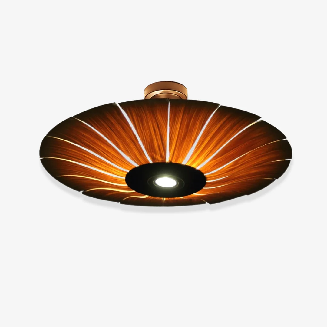Sustainable Deko Umbrella Ceiling Light Natural