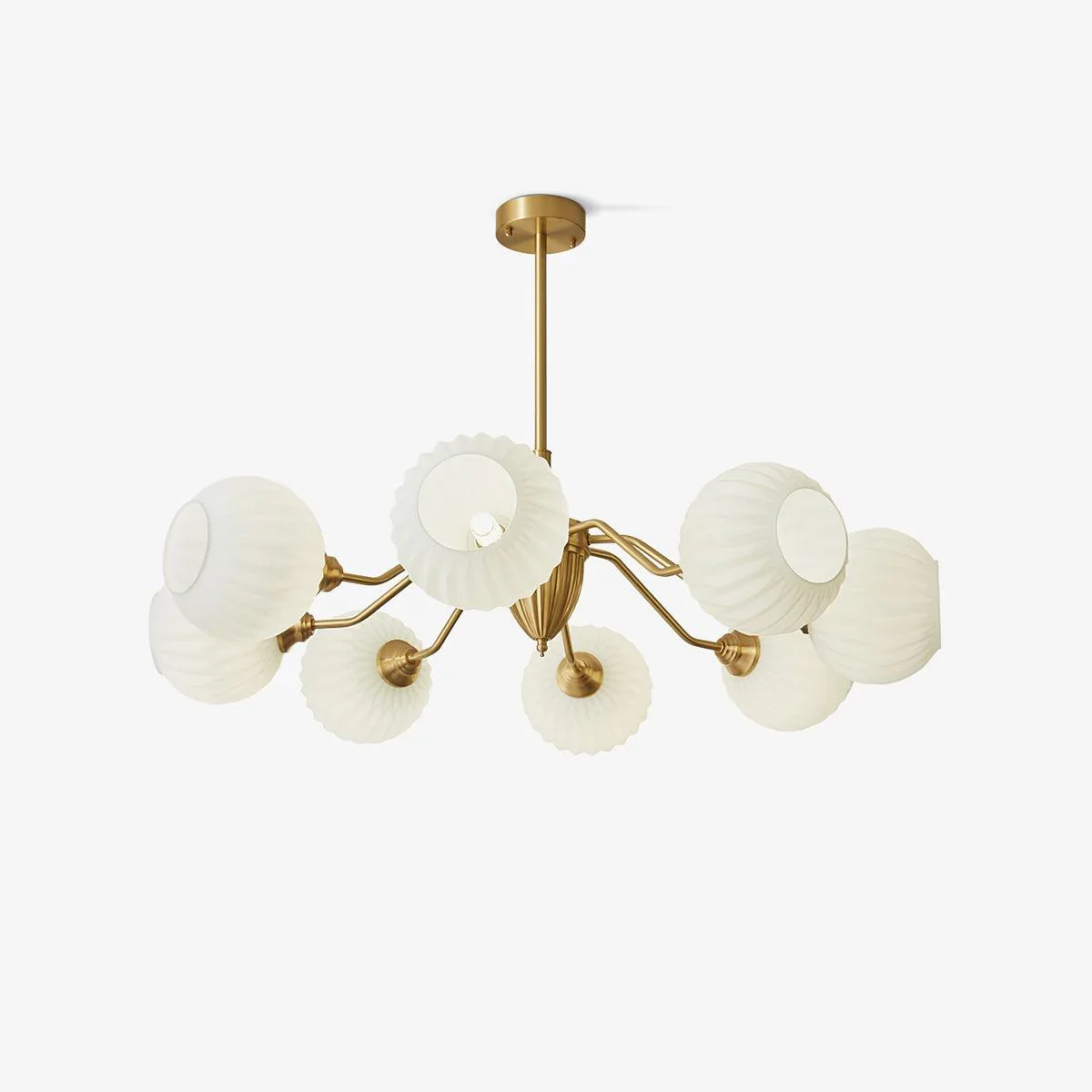 Soft French Glass Ball Chandelier Responsible