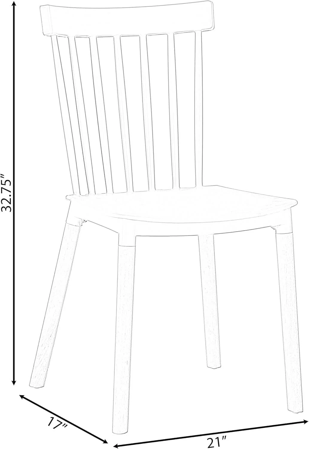 Healthy White Polypropylene Dining Chairs With Beechwood Legs Pure
