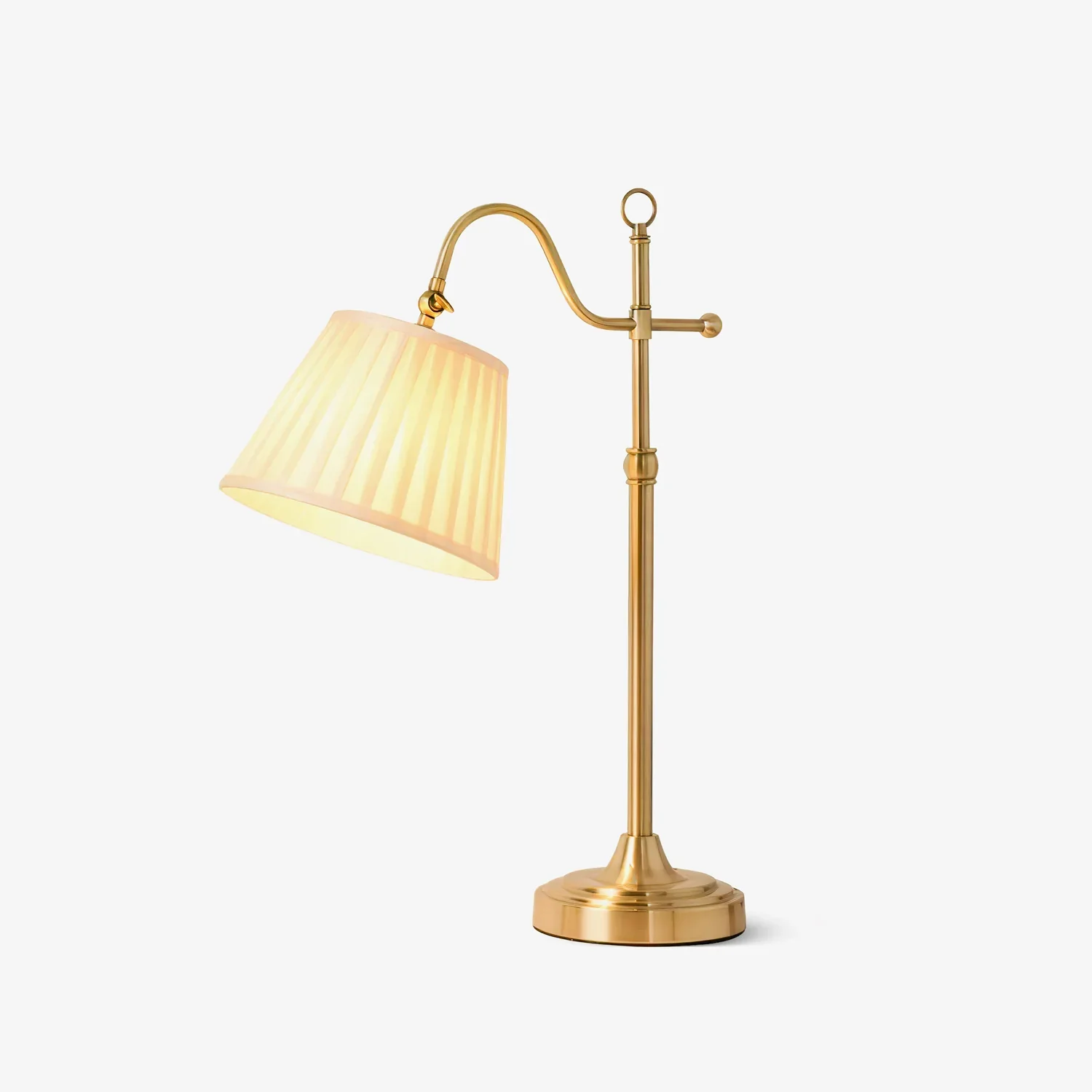 Effective French Pleated Shade Table Lamp Minimalist