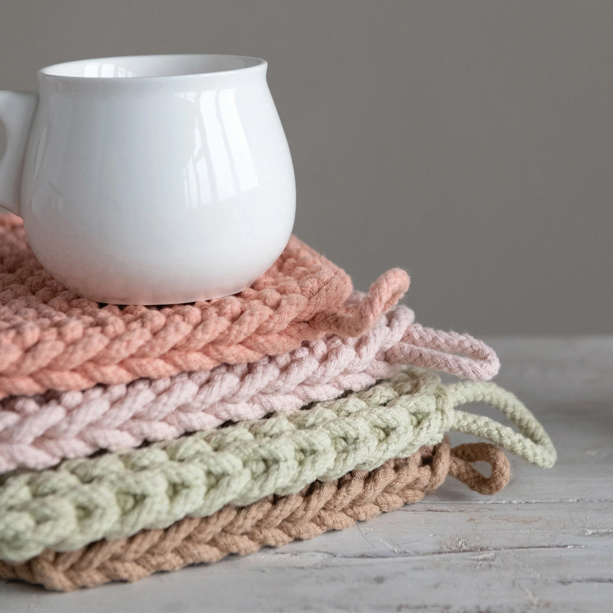 Flexible Cotton Crocheted Pot Holder 8 Sustainable