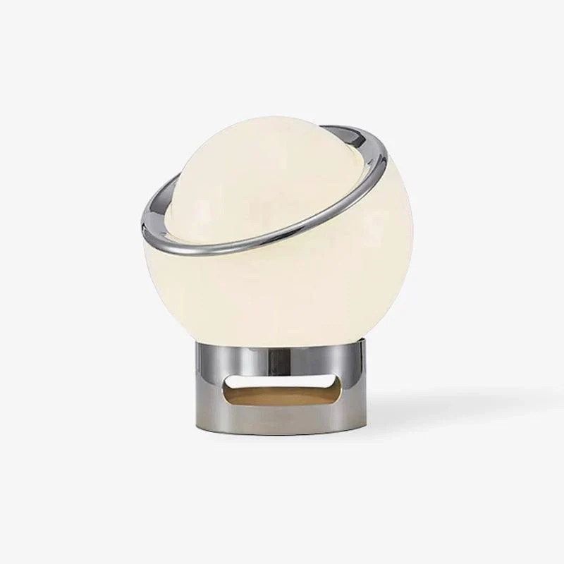 Expertly Made Colored Half Round Glass Table Lamp Fine