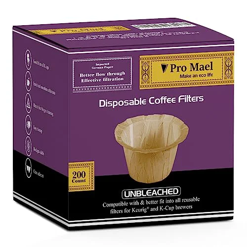 Verified 200 Disposable K Cup Paper Filters for Keurig 1.0 2.0 200 Count Elegant