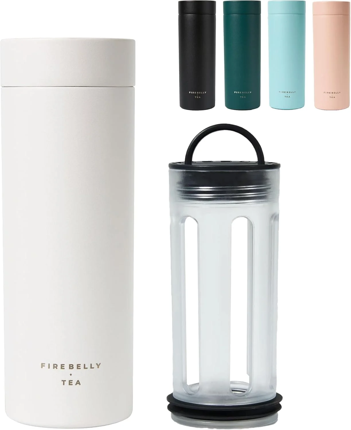 Contemporary Firebelly Tea Travel Tea Infuser Mug with Strainer Insulated Tumbler for Loose Leaf Tea or Coffee Leakproof Bottle for Hot or Iced Drinks Unique
