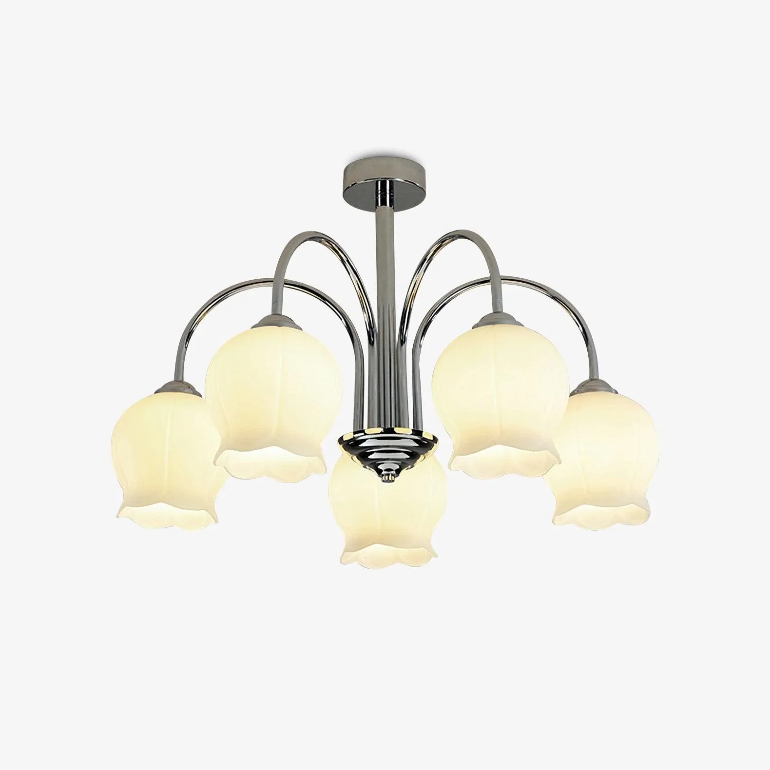 Sophisticated Gooseneck Flower Chandelier Original