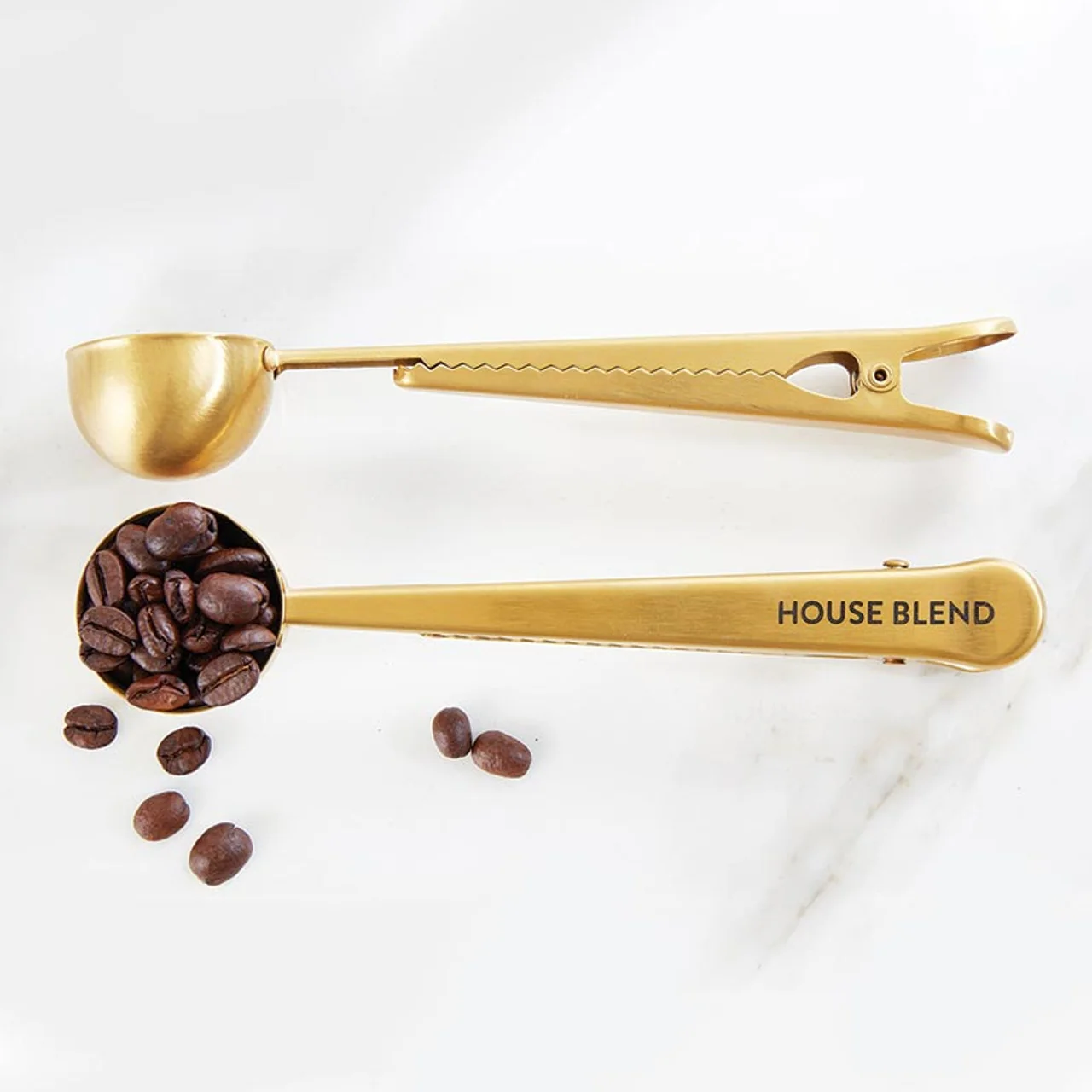 Unique Coffee Scoop Clip Gold Consistent