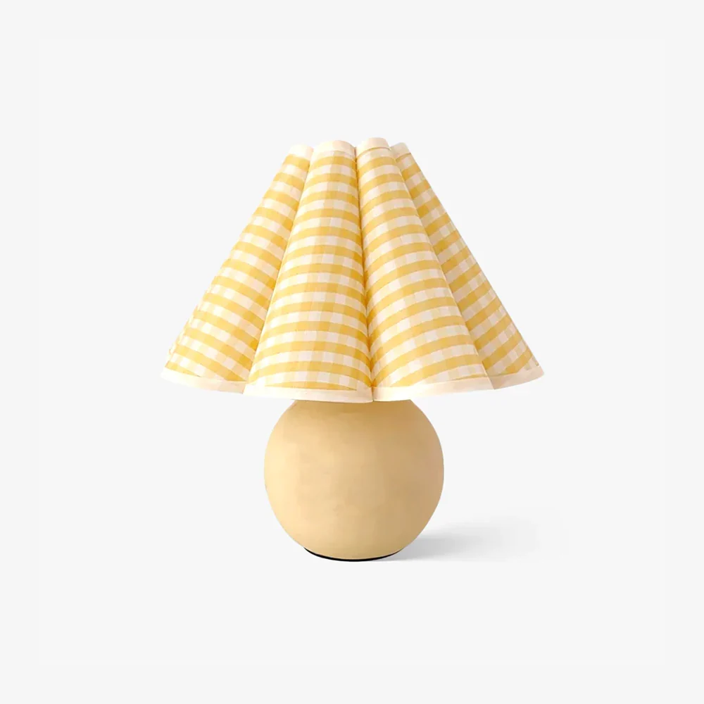 Outstanding Plaid Pleated Desk Lamp Exceptional
