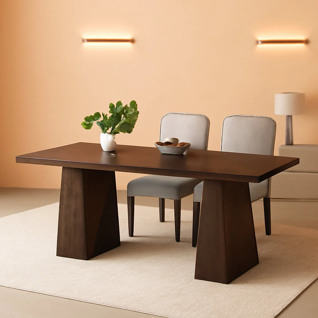 Verified Garvee 71 Rectangular Wooden Dining Table Farmhouse High-End