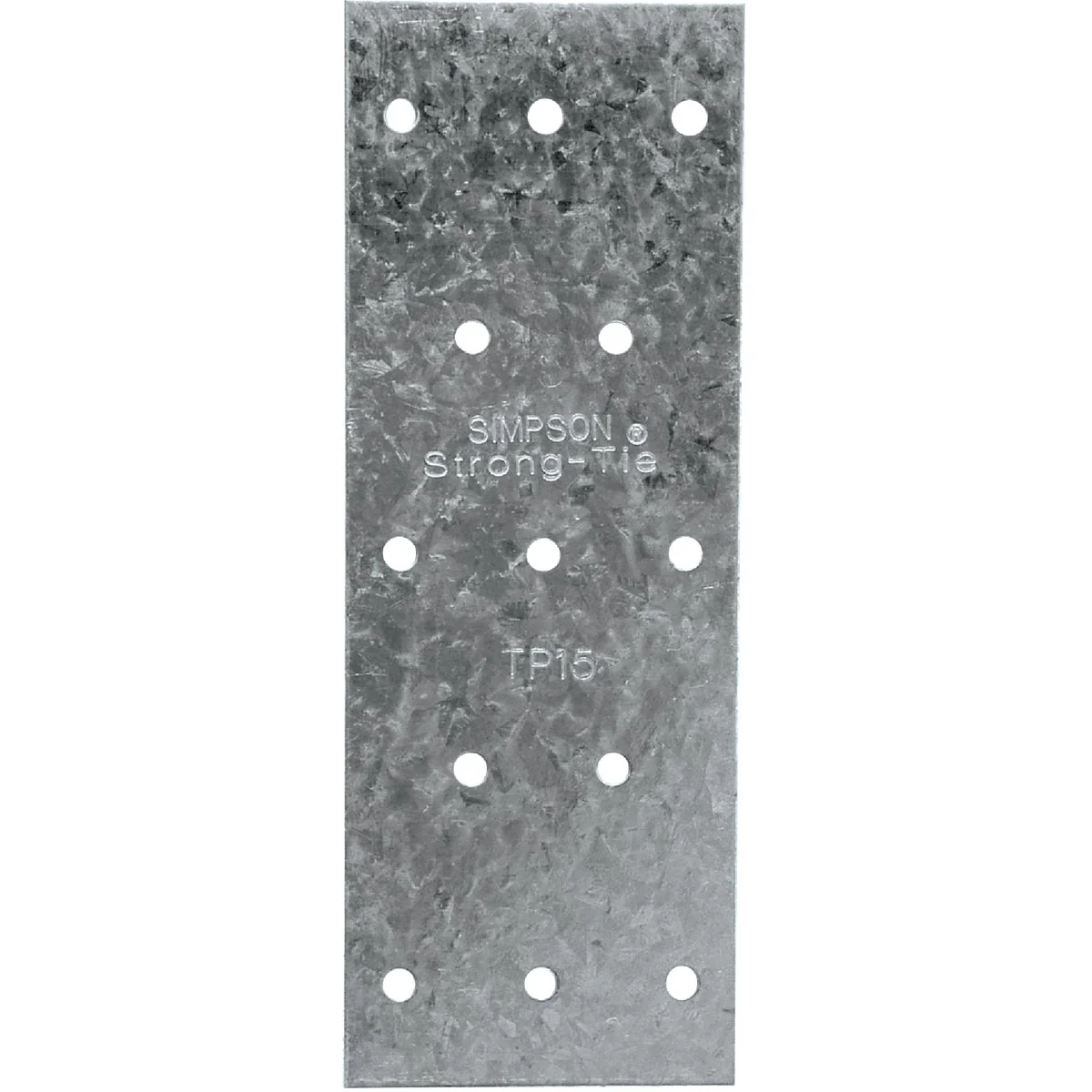 Quality Simpson Strong-Tie 1-3 16 in. W. x 5 in. L. Galvanized Stee l 20 Gauge Tie Plate Clean