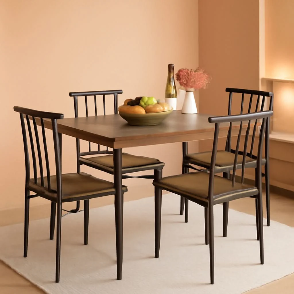 Optimized Drift Brown Contemporary Rectangular Dining Table Set Professional