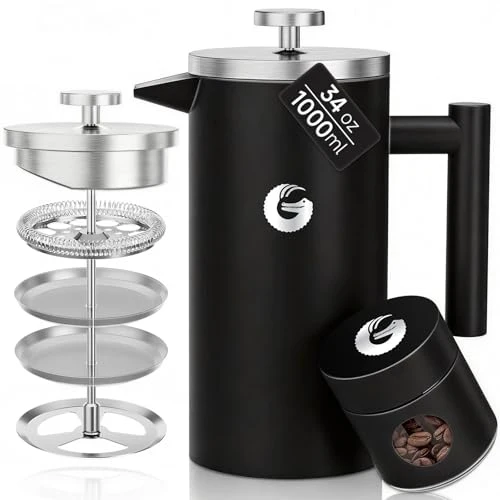 First-Class French Press Coffee Maker 34 oz Modern