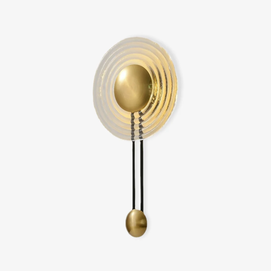 Solid Water Ripple Round Wall Lamp Outstanding