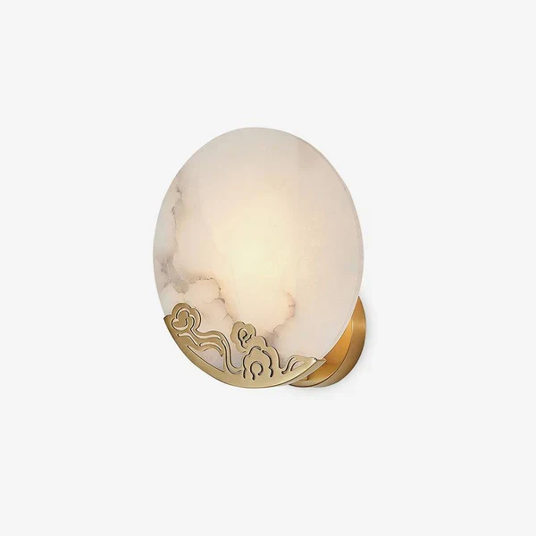 Fashionable Ando Alabaster Wall Lamp Selected