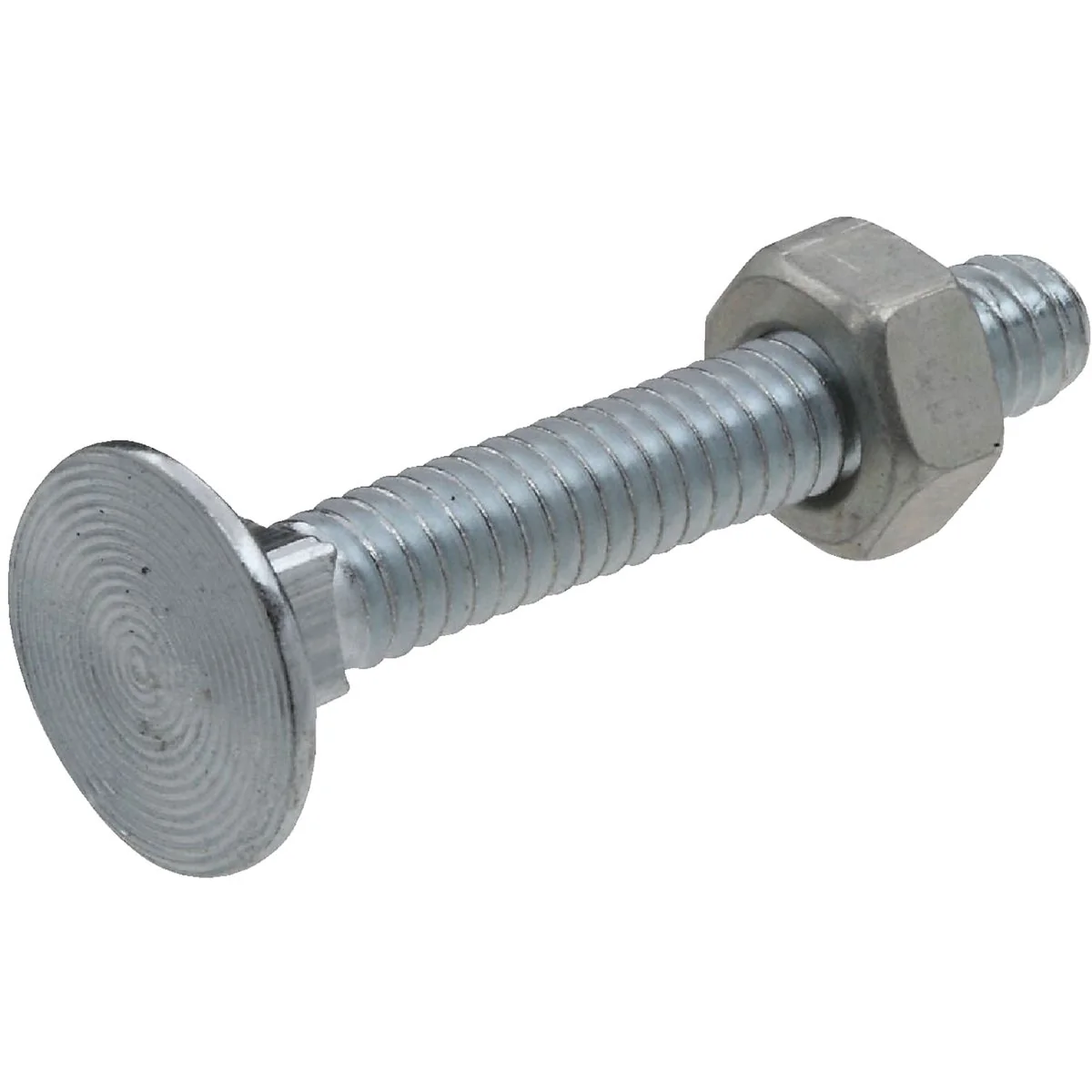 Solid Prime-Line 1 4 In.-20 x 1-7 8 In. Zinc Plated Carriage Bolts With Nuts Pure