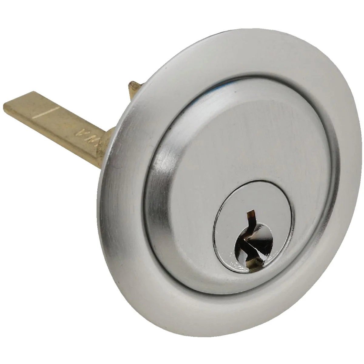 Elite Prime-Line 5-Pin Brass Diecast Rim Cylinder Lock with Trim Ring Versatile