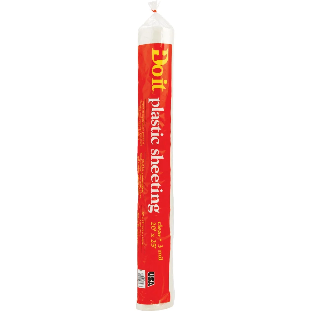 Fine Crafted Do it 20 Ft. X 25 Ft. Clear 3 Mil. Poly Film Sheeting Specialty