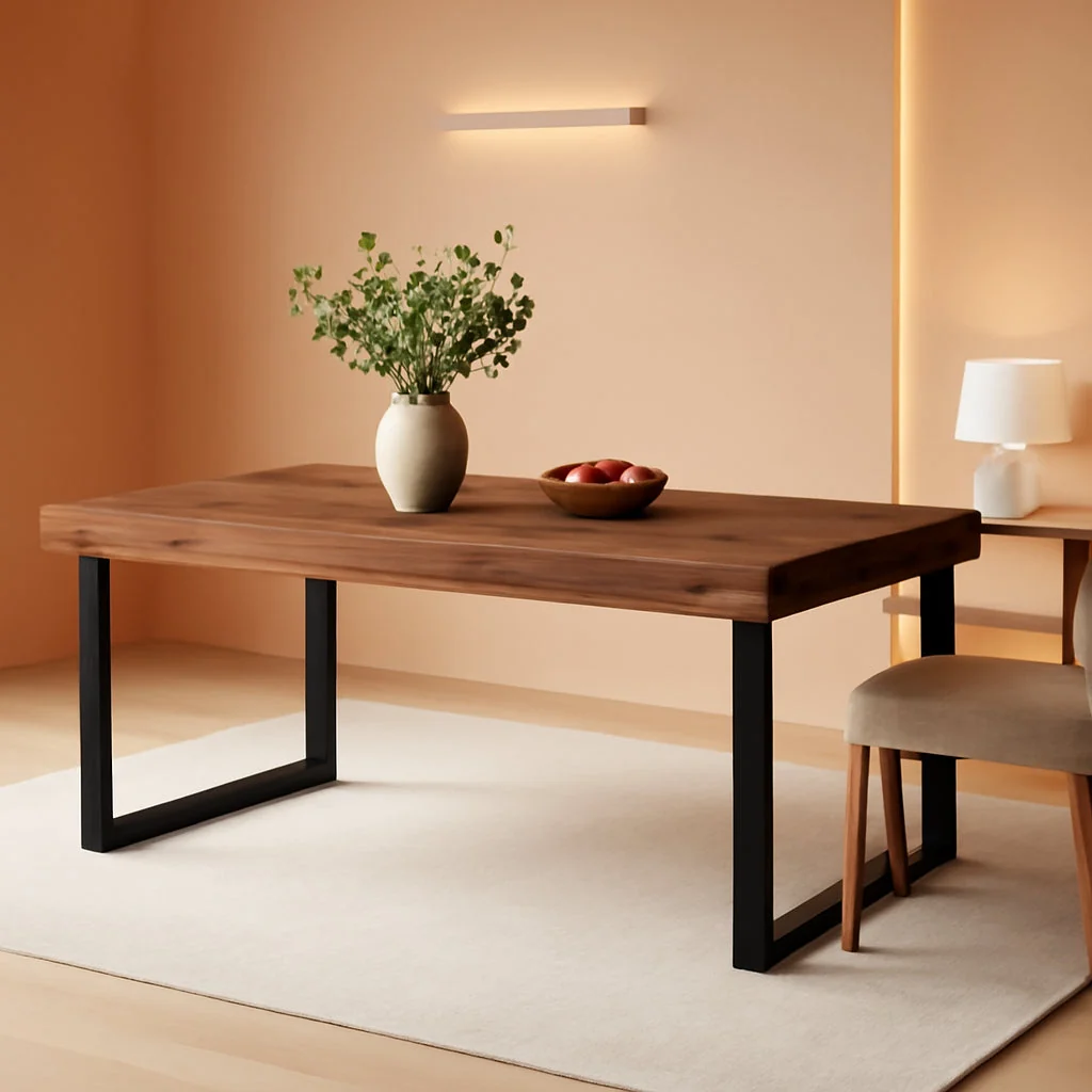 Prestigious Walnut 55 Inch Rectangular Dining Table Construction Reusable