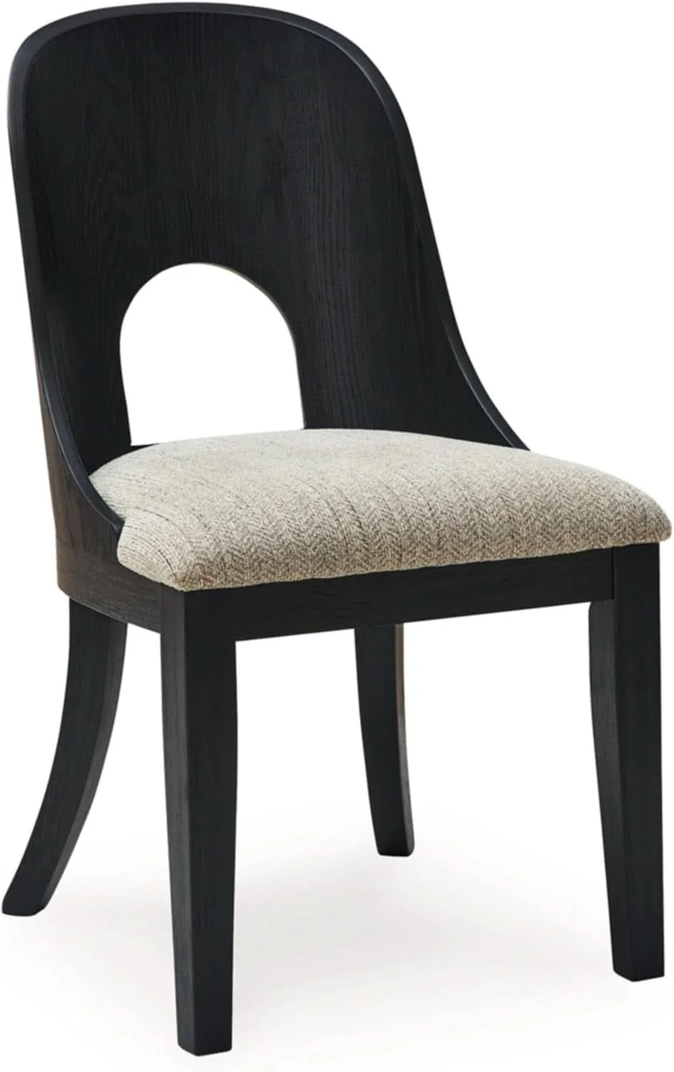Original Design Pair Herringbone Dining Chair Black Gray For Kitchen Stylish