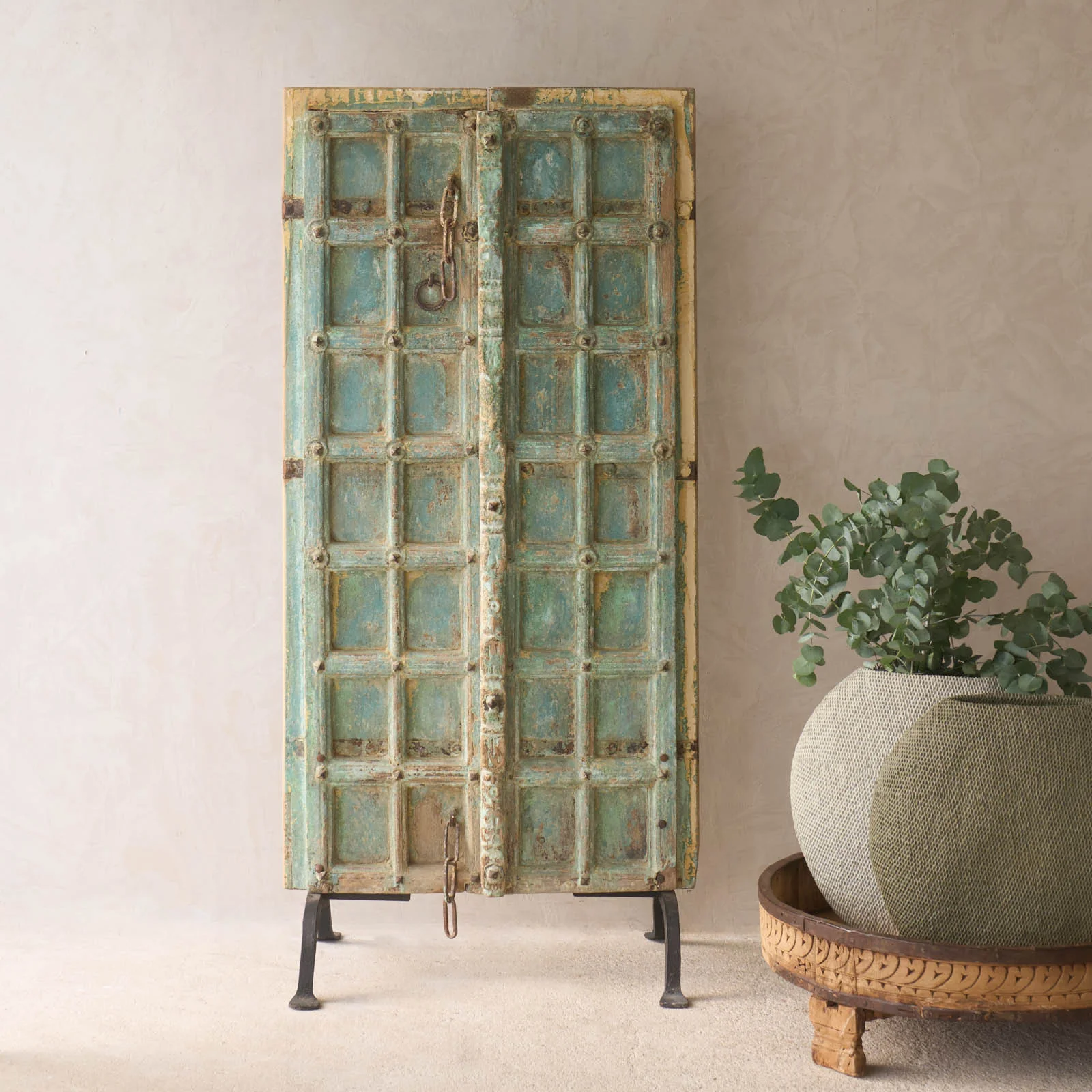 Specialty Vintage Teak Door Bluewash Trusted