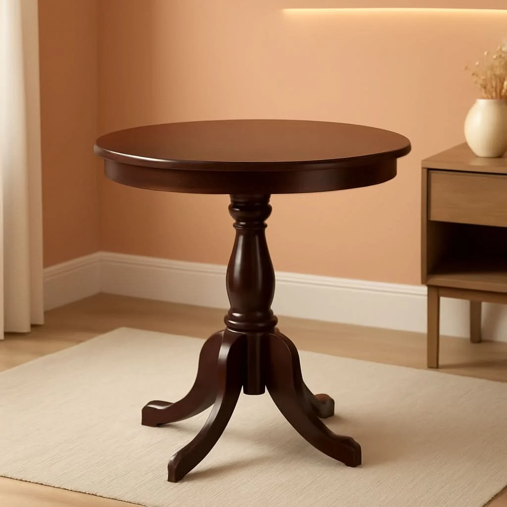 Secure Round Dining Table 36×36 Inches With Pedestal Base Dependable