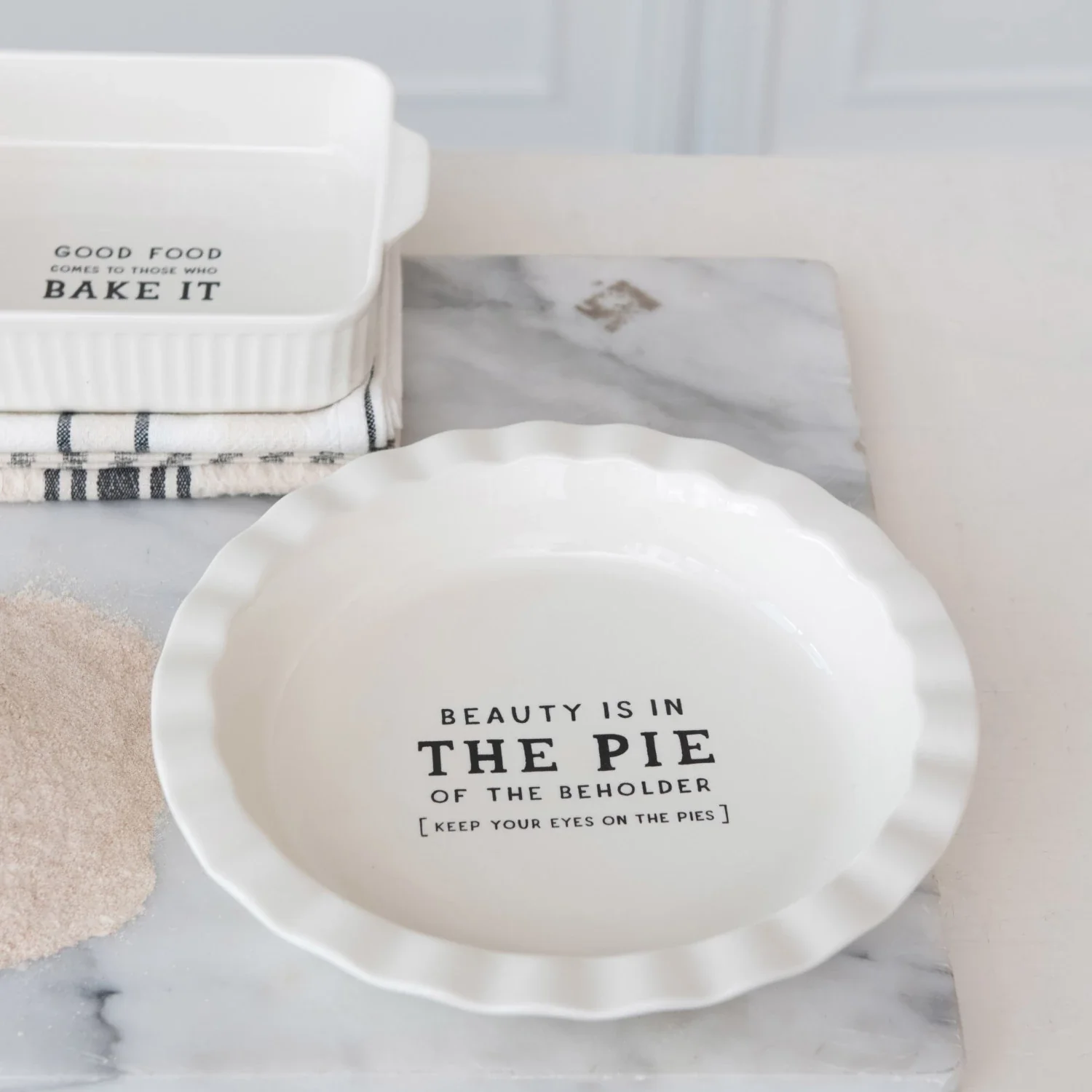Responsible Beauty is… Stoneware Pie Dish 11.25 Advanced