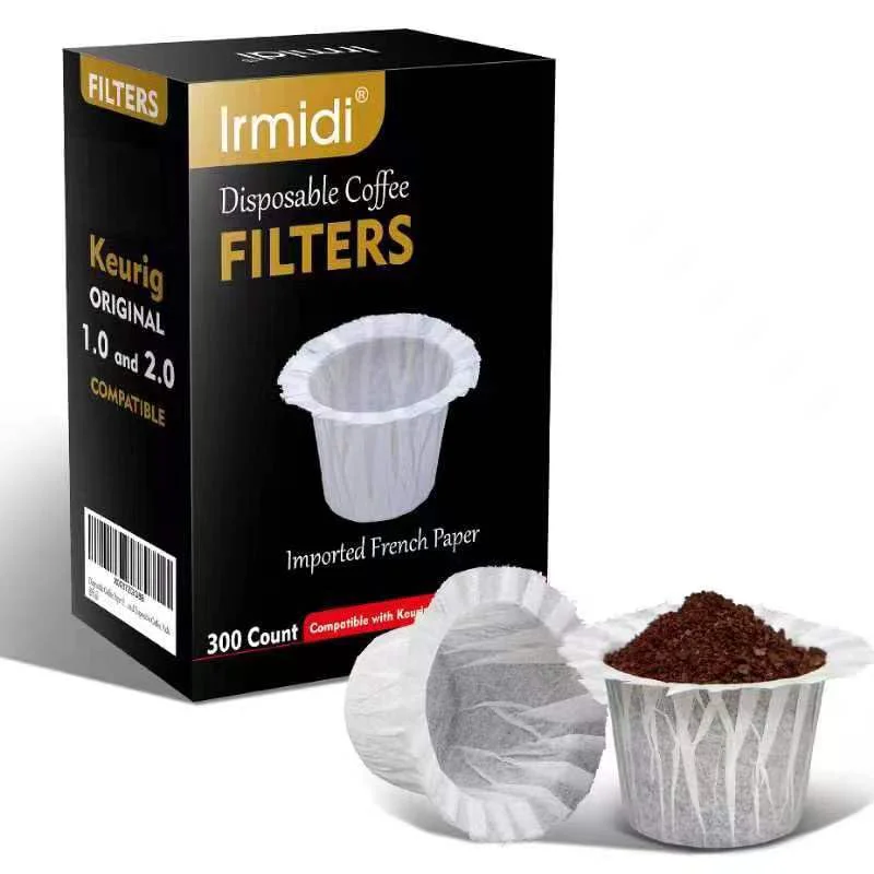 Reusable 300 Count Disposable Coffee Filters Compatible with Keurig Brewers Single Serve 1.0 and 2.0 Elite