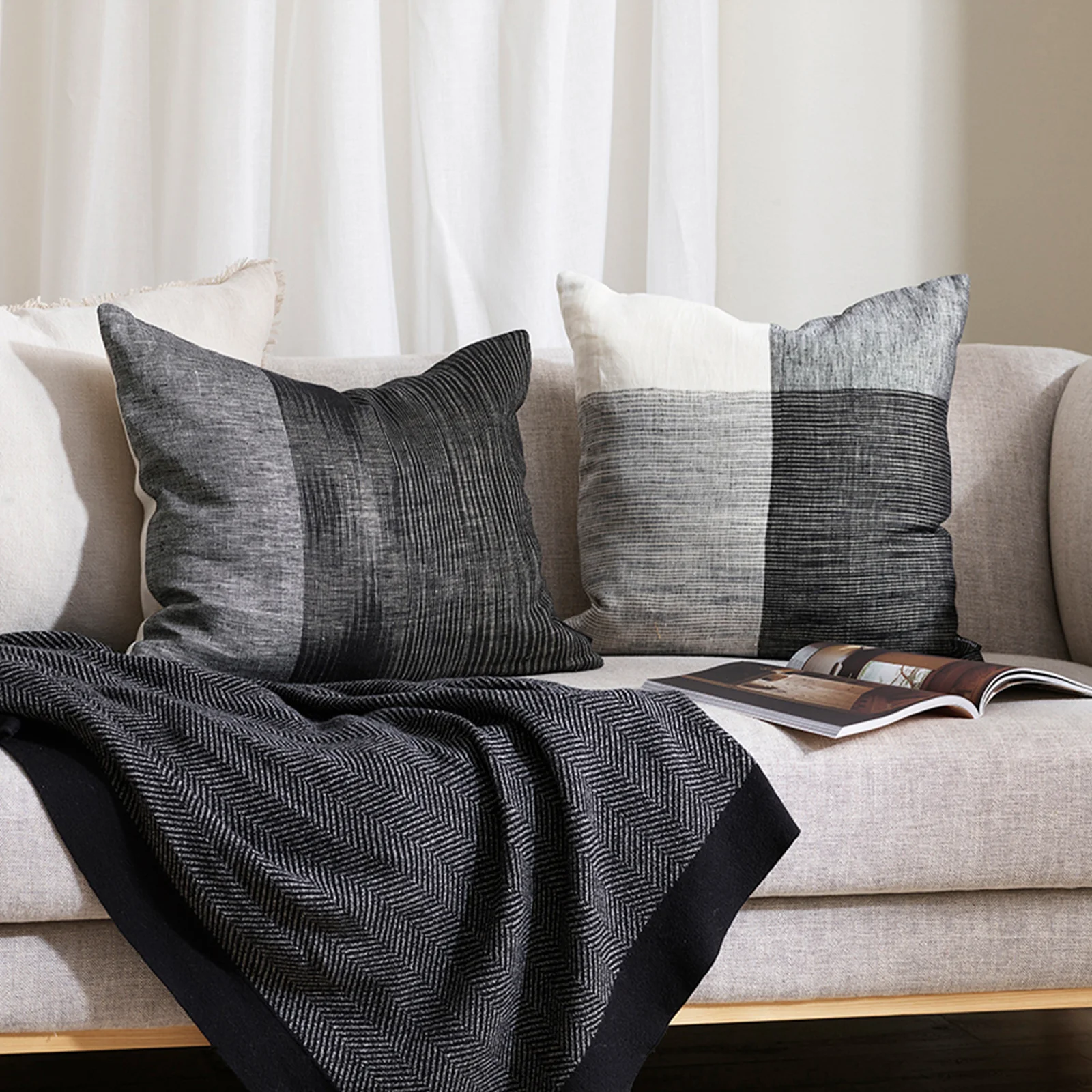 Optimized Anderson Cushion Black 45 x 55cm Exclusive