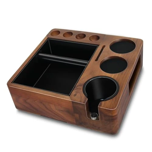 Recyclable Espresso tamping station and knock box Effective