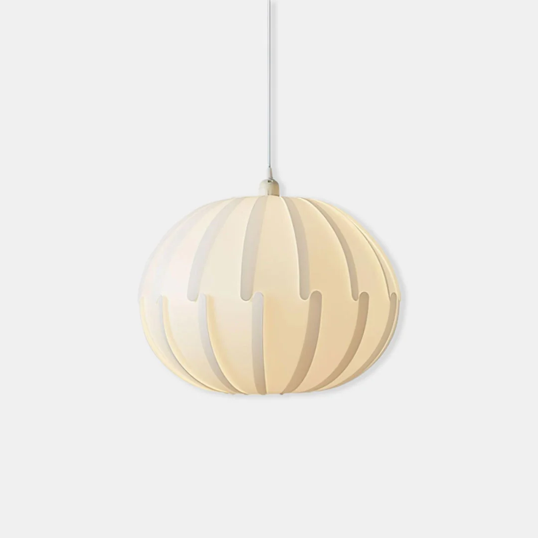 High-Performance Elegant Cream Ribbed Pendant Light Fast