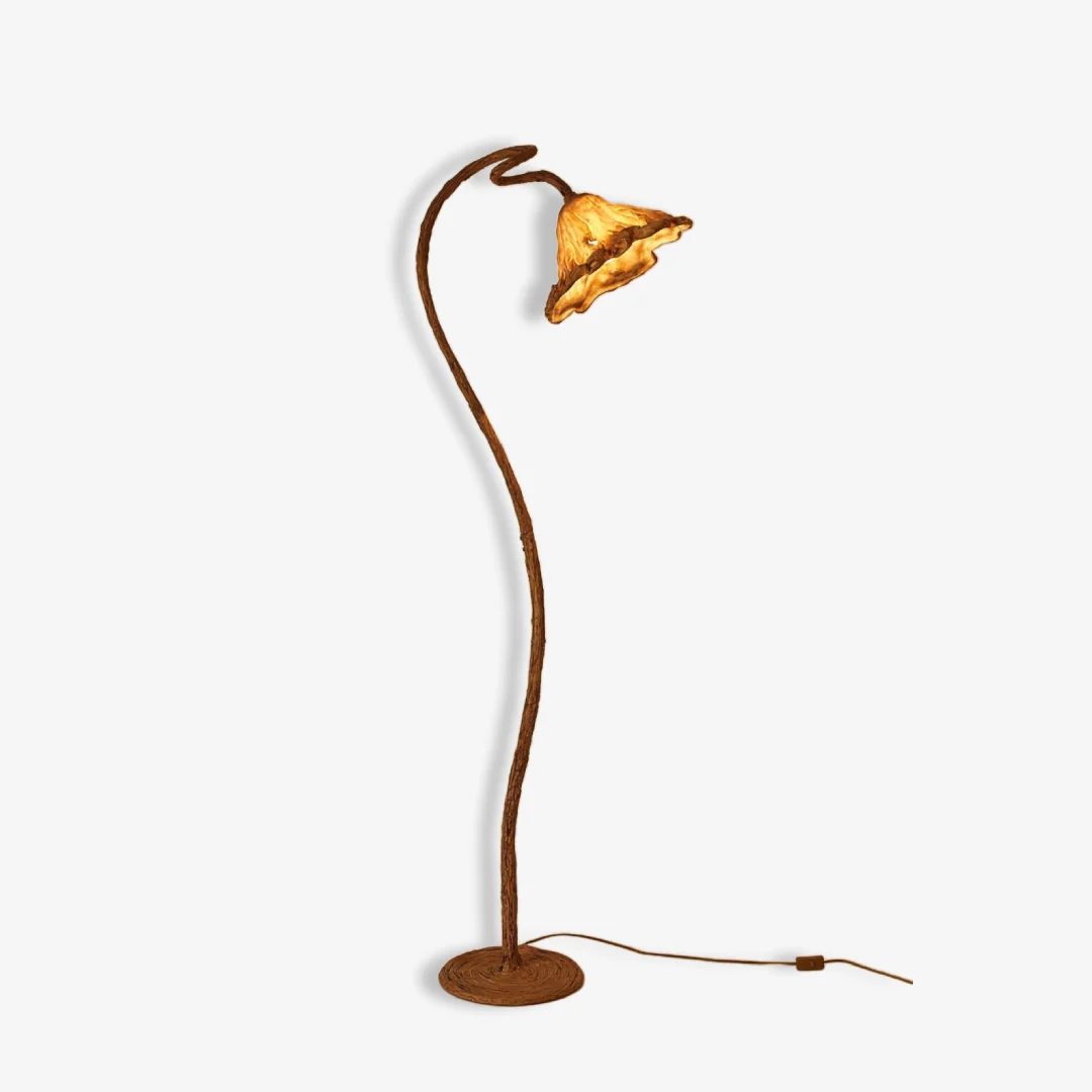 Pure Wabi-Sabi Lotus Floor Lamp Stylish