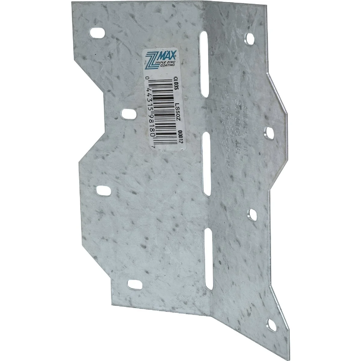 Fashionable Simpson Strong-Tie ZMax Galvanized Steel 4-7 8 In. 18 ga Adjustable Framing L-Angle Excellent