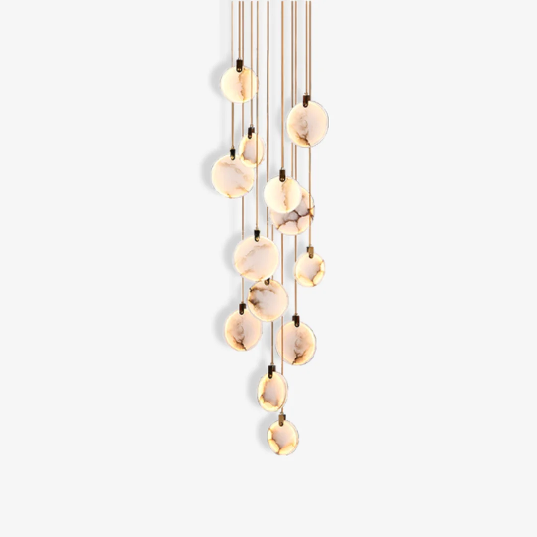 Fine Crafted Moon Shadow Marble Chandelier Reliable