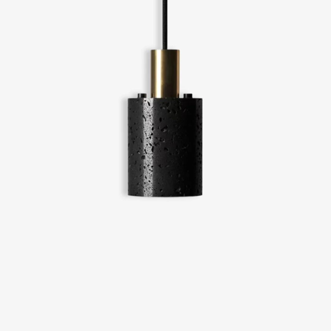 Environmentally Friendly Mocha Cave Stone Pendant Light Refined